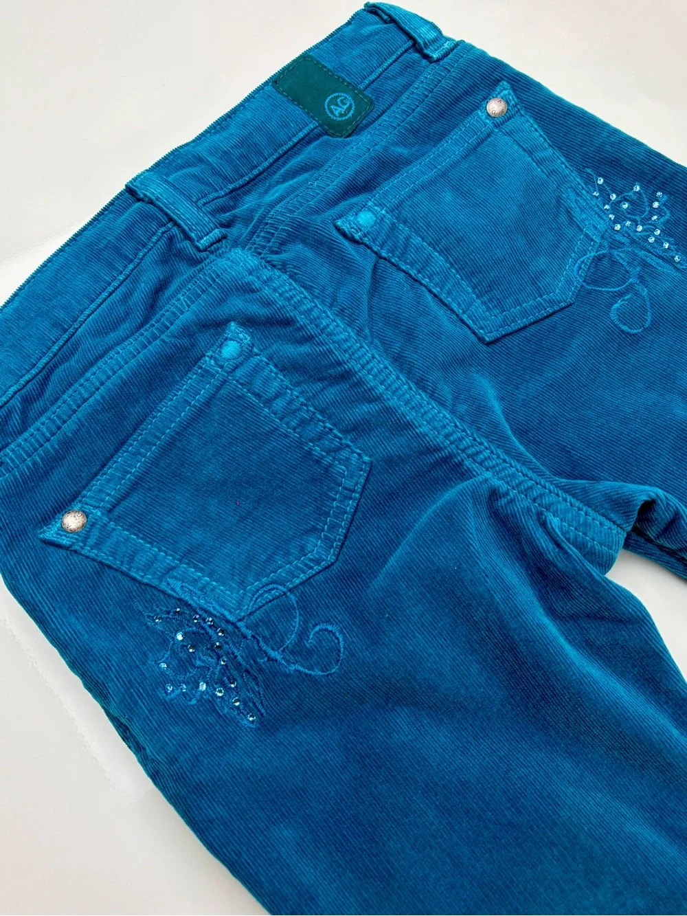 Adriano Goldschmied Angel Girl Turquoise Corduroy Girls Pants- Szs 3, 5, 6 & 8